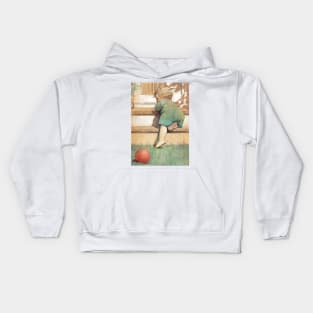 The Toddling Baby Boy by Jessie Willcox Smith Kids Hoodie